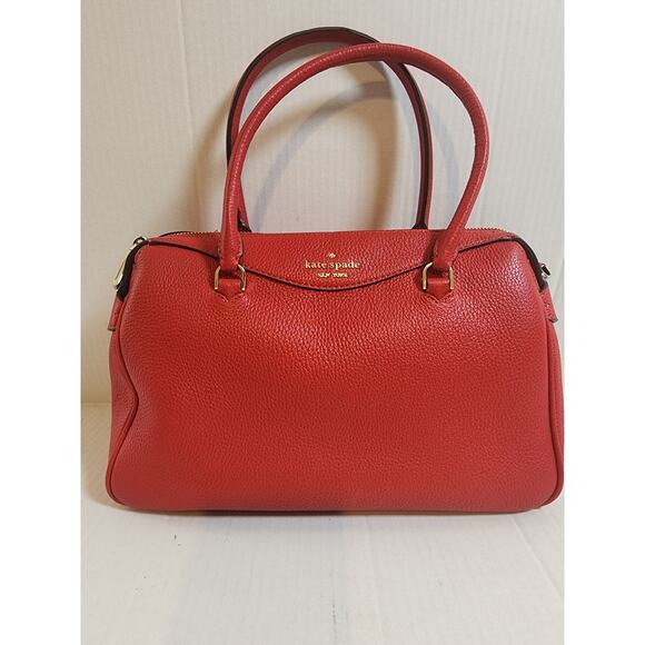 Kate Spade New York Red Leather Bag W/ Handles & Straps - Picture 1 of 10